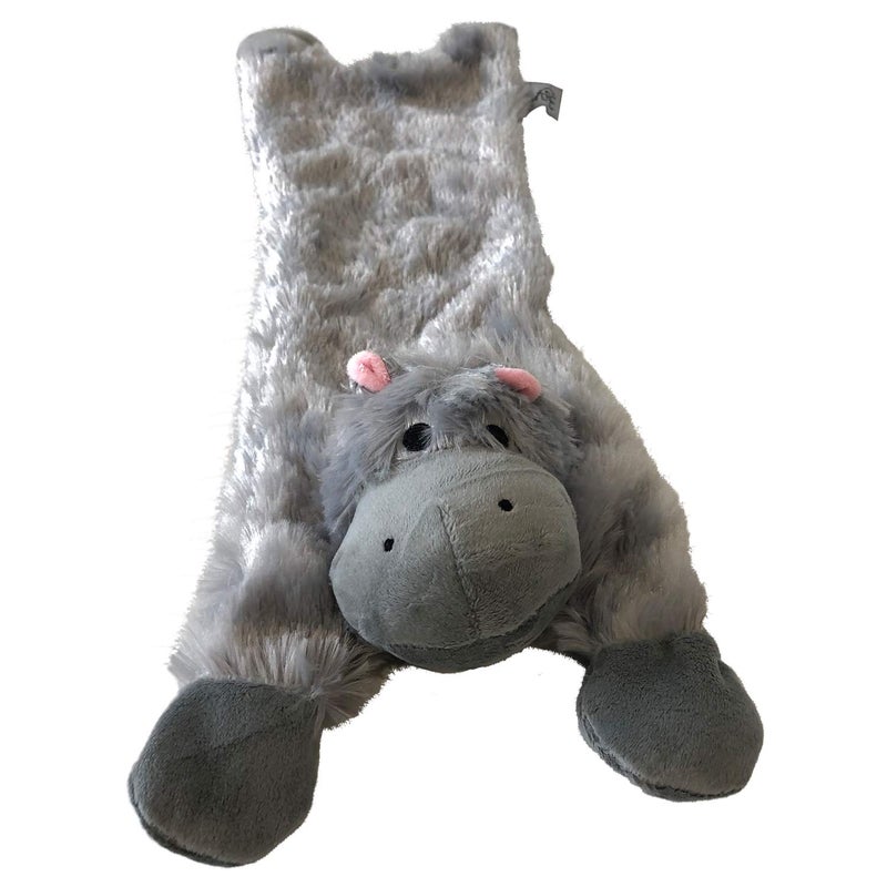 Midlee Hippo Stuffingless Dog Toy - 21" - Image 2